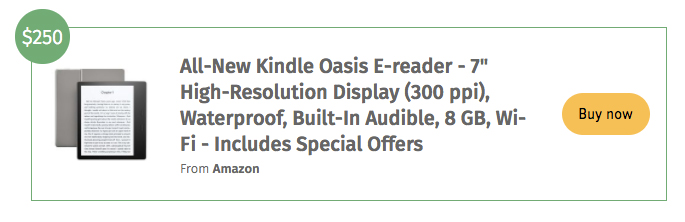 Amazon Oasis: the New Waterproof Kindle is Here